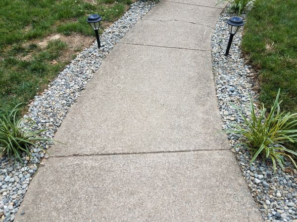 Cement Path Construction in Lenexa