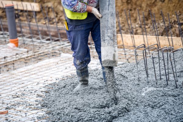 Cabin Foundation Pouring in Lenexa