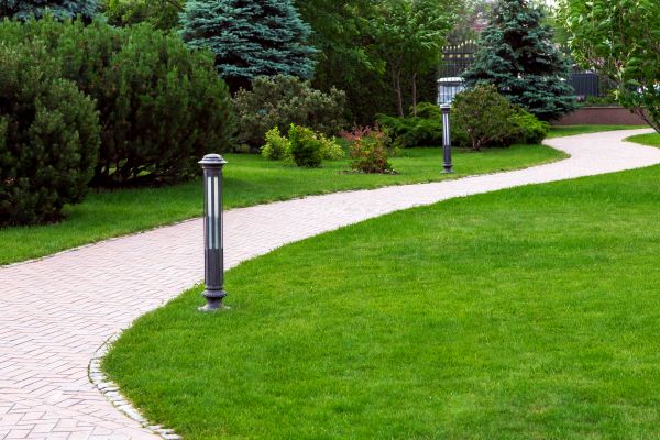 Backyard Sidewalk Installation in Lenexa
