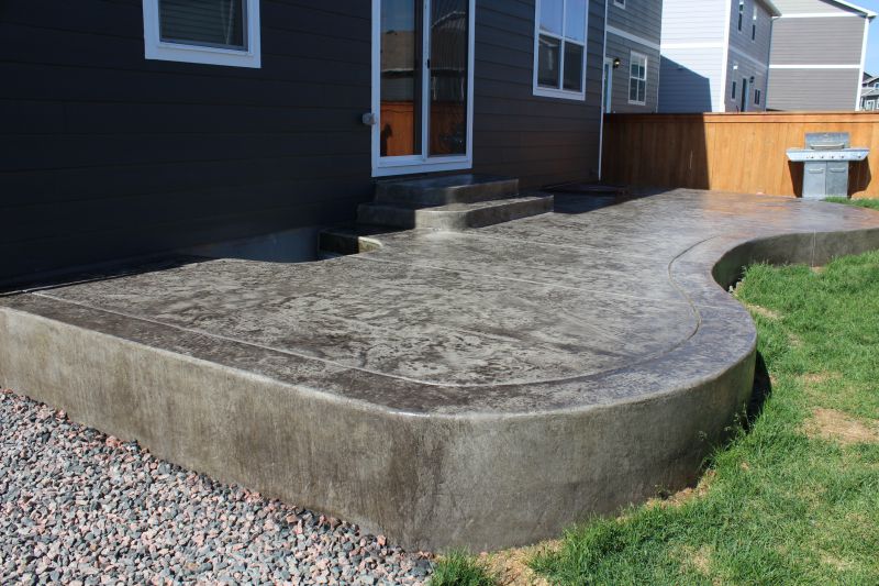 Concrete Patio with Decorative Finish
